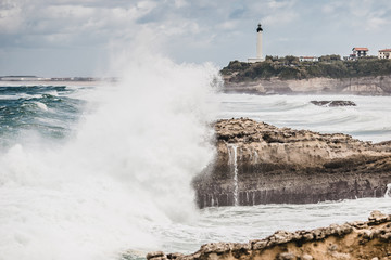 biarritz france landscape beach ocean