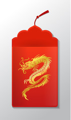 Obraz premium Red envelope packet