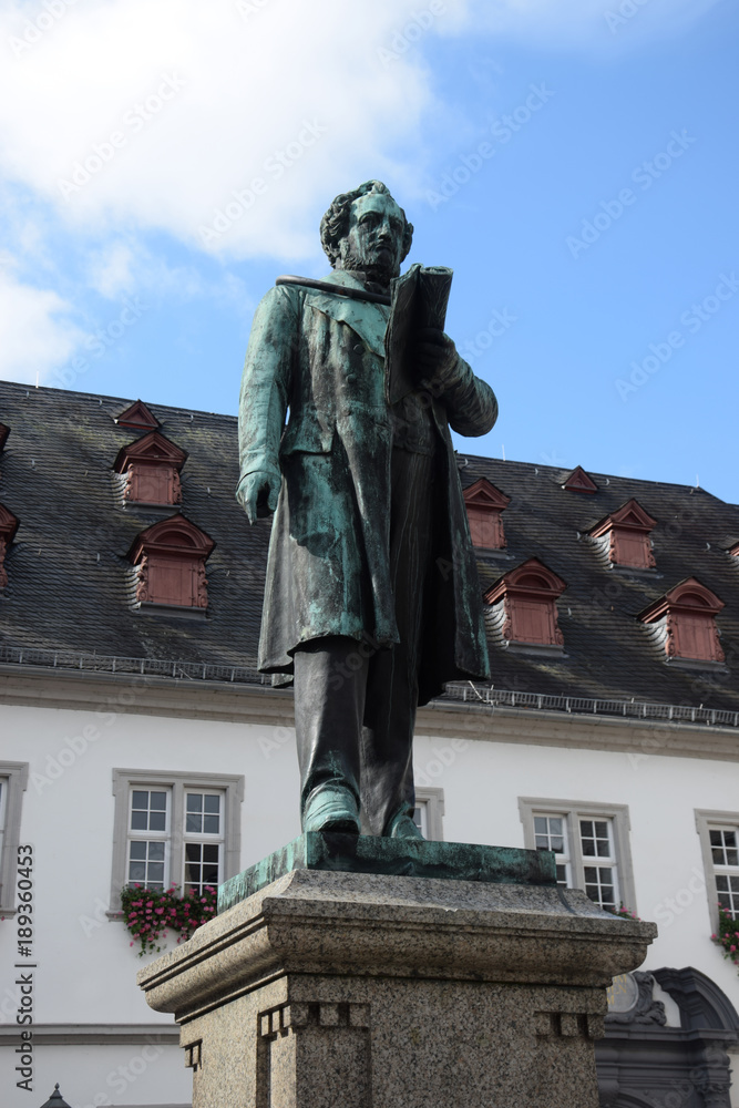 Poster johannes-müller-denkmal in koblenz