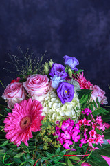 Bouquet of pink flowers