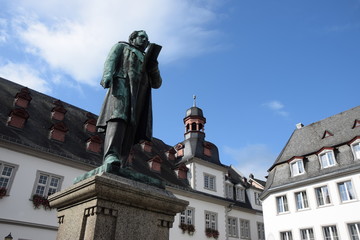 Fototapeta na wymiar Johannes-Müller-Denkmal in Koblenz