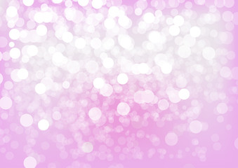 Pink bokeh festive background, Abstract background for celebration event such as Valentines day, Marry Christmas and Happy new year, Vector illustration