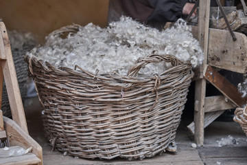 the processing of wool by hand - carding and combing