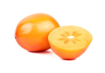 Persimmons with half