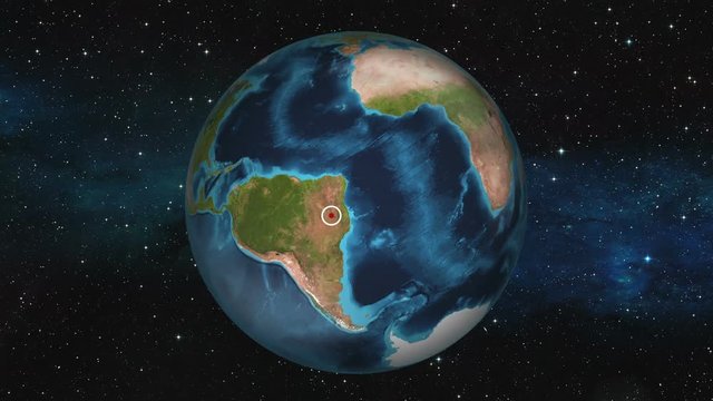 Earth Zoom In - Brasilia, Brazil