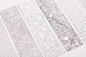 Plan of building. Architectural project background