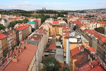 Naklejka premium Nusle district, Prague