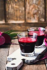 Fresh beetroot juice