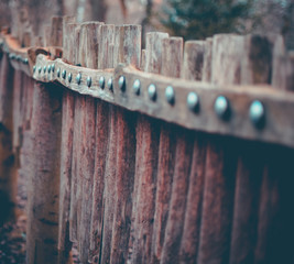 old wooden fence