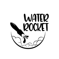 Water Rocket Vector Template Design