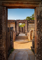 The Sacred Quadrangle, Ancient ruins Sri Lanka, Unesco ancient city Polonnaruwa, Sri Lanka