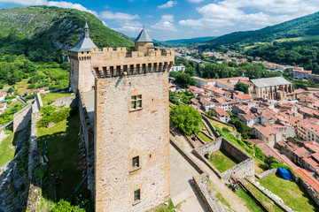 Obraz premium Chateau de Foix castle , France