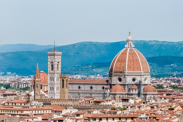 Obraz premium The Basilica di Santa Maria del Fiore in Florence, Italy
