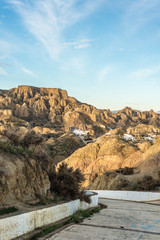Obraz premium Sunrise in Guadix, Granada, Andalusia, Spain.