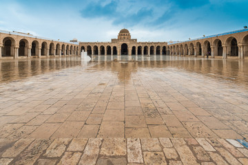 The Great Mosque of Kairouan in Tunisia