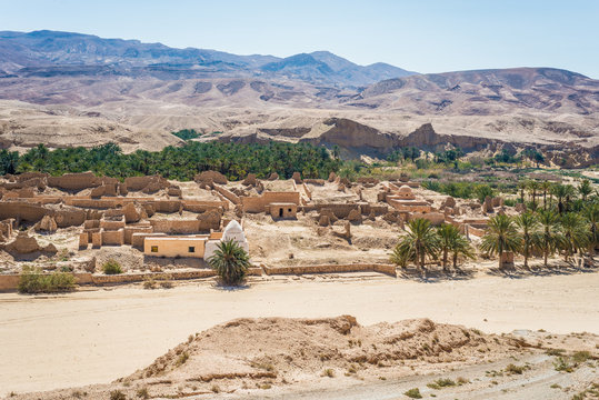 Tamaqzah settlement in Tamerza, Tozeur, Tunisia