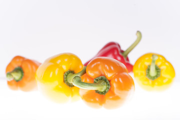 Fresh colorful bell peppers