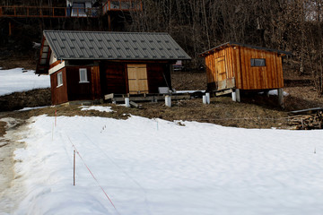 paysage de montagne en hiver ( le corbier )