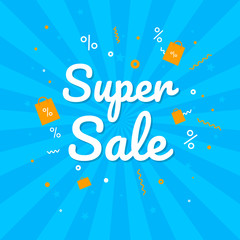 Big Sale Weekend, special offer banner up to 50 off. Vector illustration.