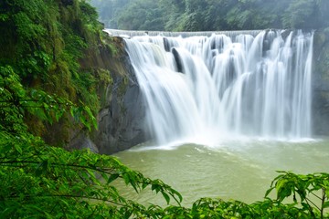 Shifen Waterfall, the Little Niagara of Taiwan, in Pingxi District