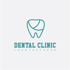 Dental Clinic Logo Vector Template Design