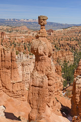 Unique Pinnacle in the Mountains