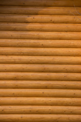 Natural background pattern of a log wall