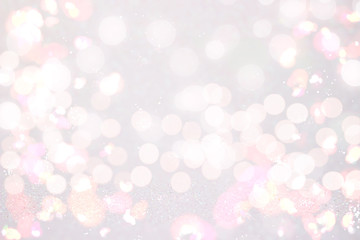 Abstract white bokeh background