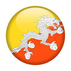 Bhutan Flag Vector Round Icon