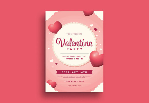 Valentine Party Flyer 1