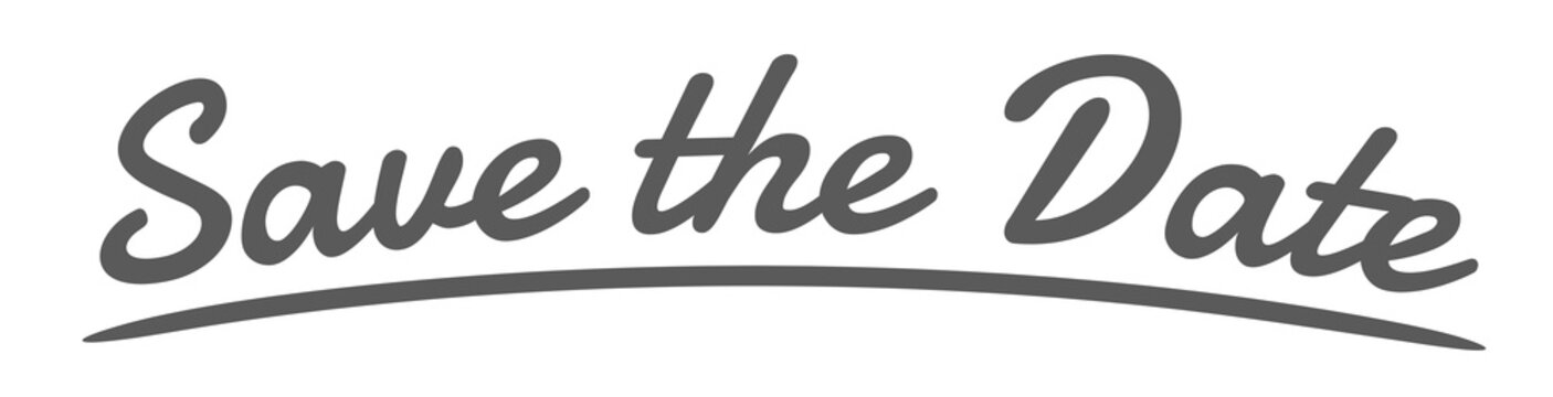 "Save the Date" Handwriting, Vector Illustration