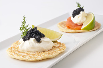 Blinis de salmon