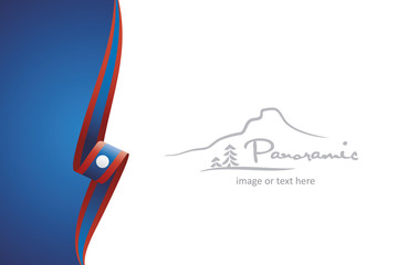 Laos abstract flag brochure cover poster background vector