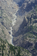 ALETSCHGLETSCHER - Klimawandel-Canyon und Schmelzwasser 