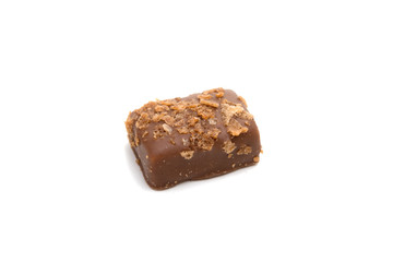 exclusive collection chocolate sweets isolated on the white