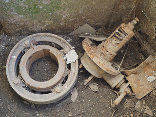 The interior of an abandoned hydroelectric plant