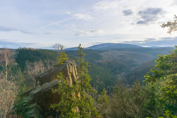 Harz mit Blick auf den Brocken