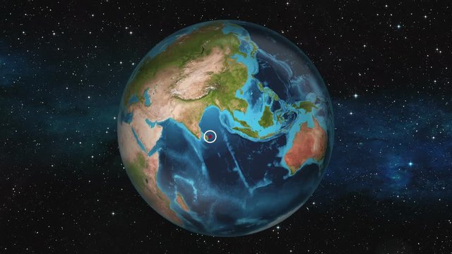 Earth Zoom In - Colombo Sri Lanka