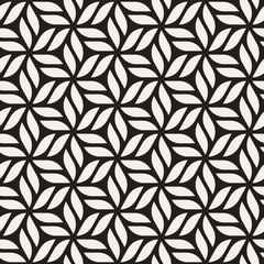 Vector seamless stripes pattern. Modern stylish texture with monochrome trellis. Repeating geometric hexagonal grid. Simple lattice design.