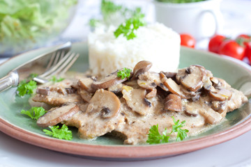 Champignonrahmschnitzel