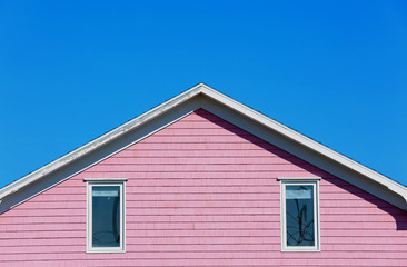 Pale pink roof top in Magdalein island