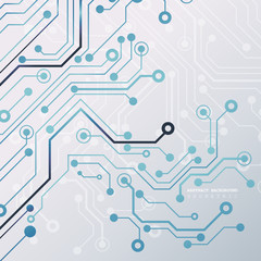 Circuit board, technology background. Vector illustration. EPS 10.
