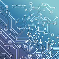 Circuit board, technology background. Vector illustration. EPS 10.