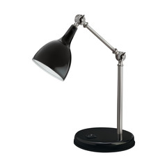 Realistic illustration of black vector lamp
