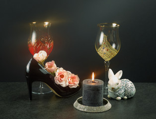 Stilleben_Ostern_Highheels