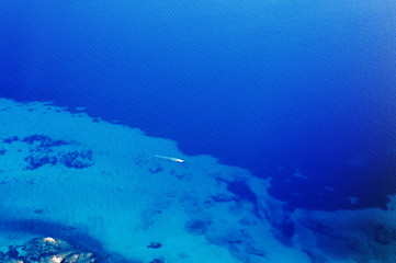 aerial View of coast of San Teodoro, Sardinia