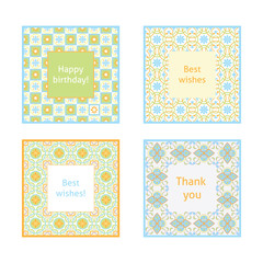 Collection ornate frame. Template for invitation, greeting card, message,  flyer, banner, announcement and any holiday