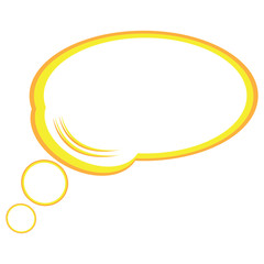 Empty comic speech bubble