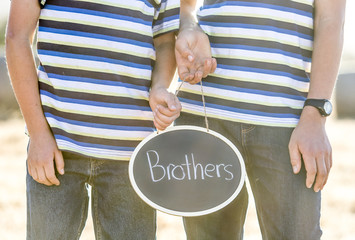 Chalkboard with Brothers on it