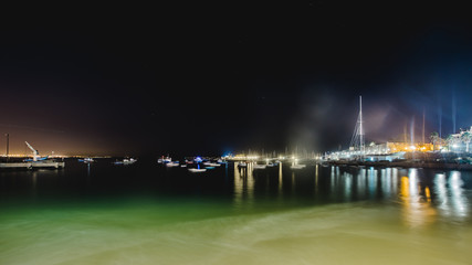 cascais promenade in the night